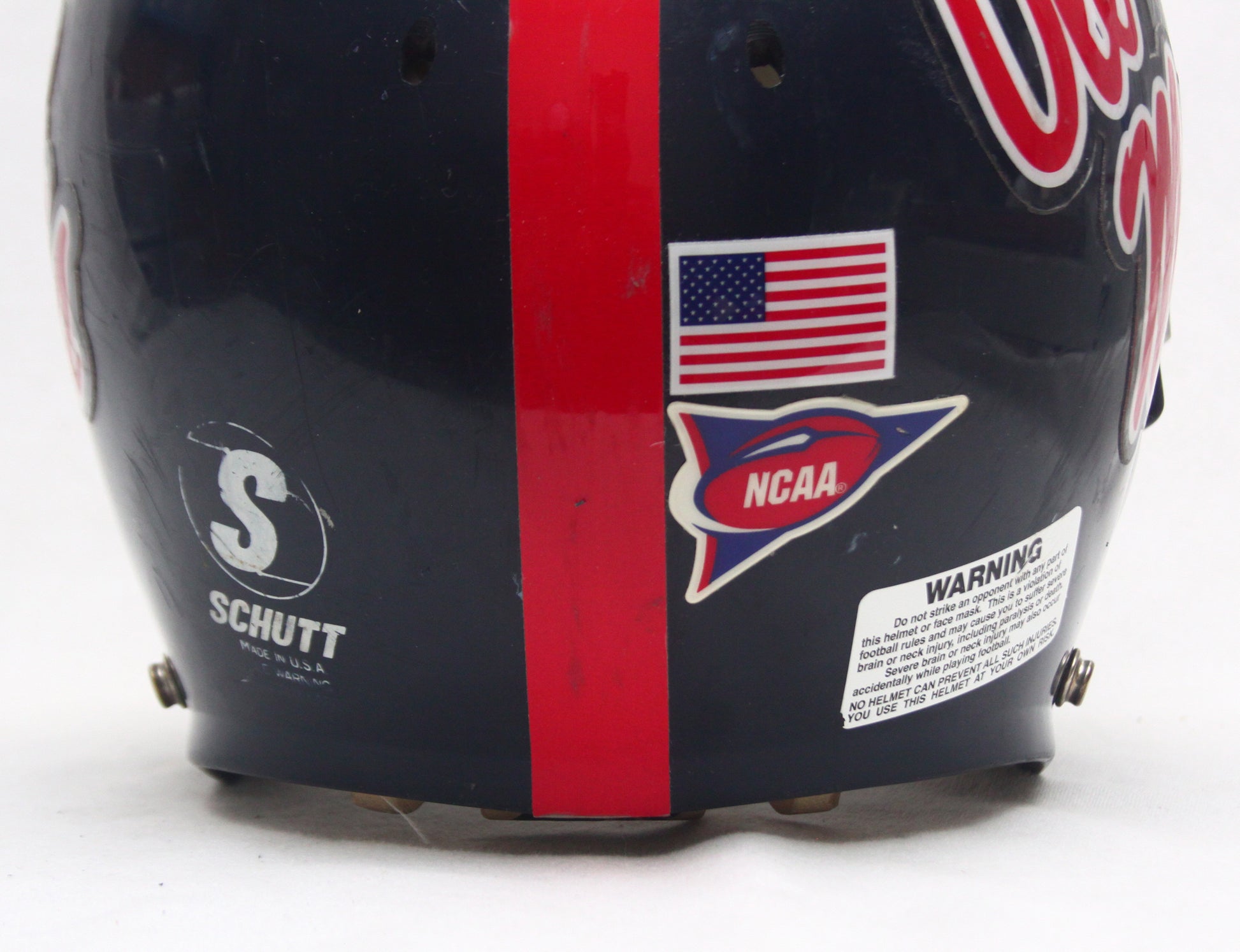 eli manning ole miss football helmets Vintage Game Used Eli Manning Era Ole Miss Rebels Football Helmet Size – Football Helmet Restoration Center