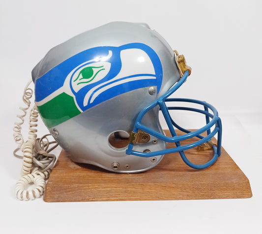 Vintage 1980's Seattle Seahawks Nardi NFL Draft Riddell Helmet Phone