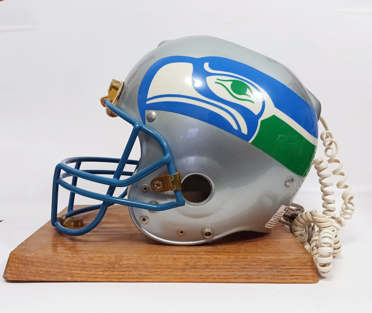 Vintage 1980's Seattle Seahawks Nardi NFL Draft Riddell Helmet Phone
