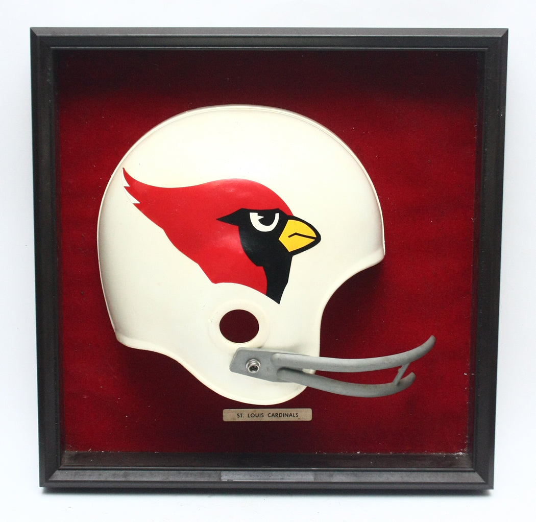 Rare Vintage 1960s St. Louis Cardinals Riddell RK Football Helmet Plaque by MSM