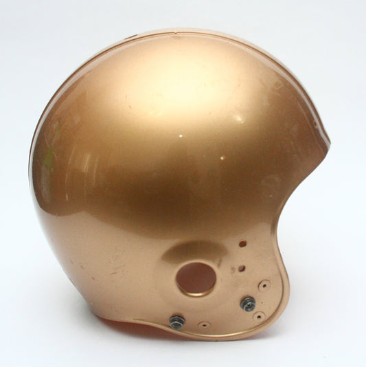Vintage Game Used 1990s Riddell VSR4 Large Football Helmet Shell - Gold Metallic