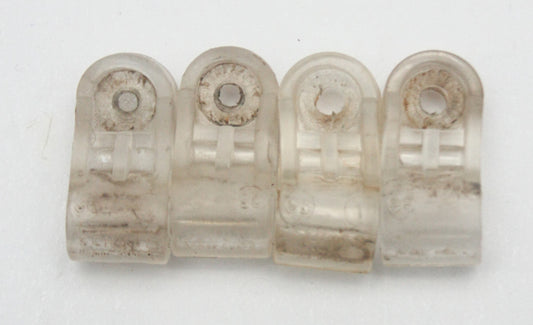 Vintage Game Used 1996 Dated Schutt Football Helmet Facemask Clips 1130248