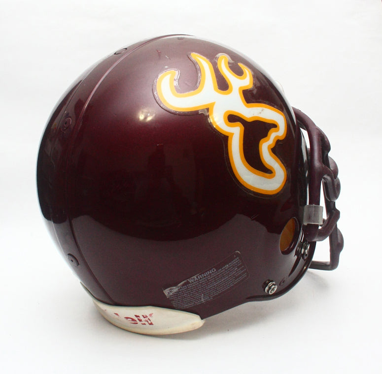 Vintage Game Used 1990s Deer Park Deer Texas High School Riddell VSR4 Football Helmet Size Large