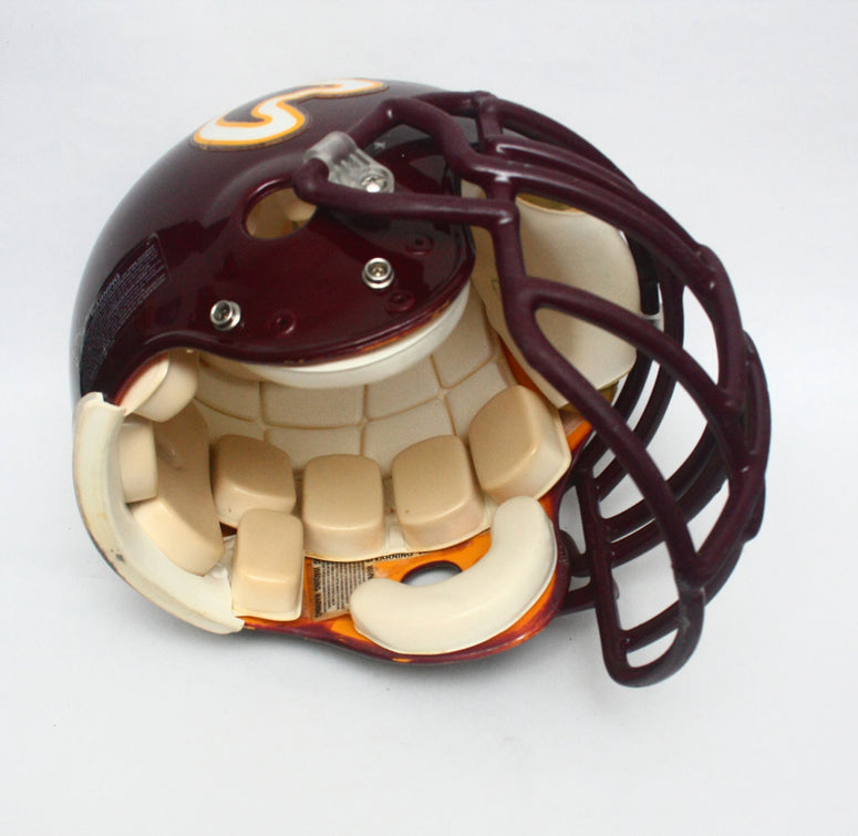Vintage Game Used 1990s Deer Park Deer Texas High School Riddell VSR4 Football Helmet Size Large
