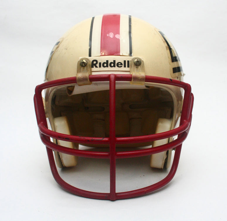 early 90s high school football helmet Lakewood (OH) (2002) Mini T-Mac Sports SP face mask Vintage 1990s Game Used Georgetown