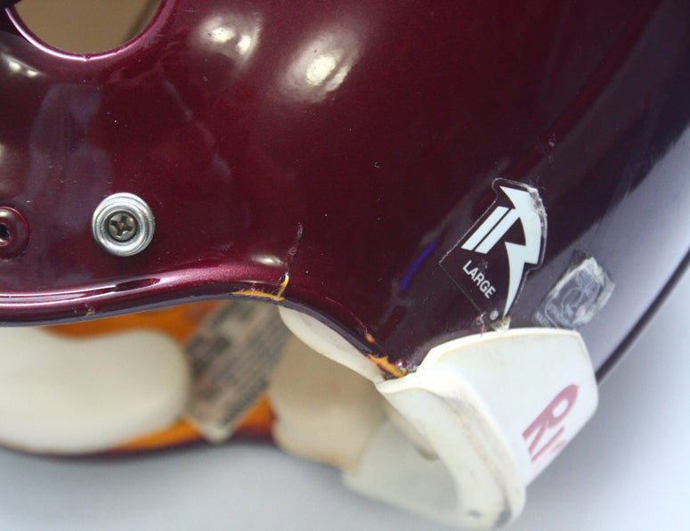 Vintage Game Used 1990s Deer Park Deer Texas High School Riddell VSR4 Football Helmet Size Large