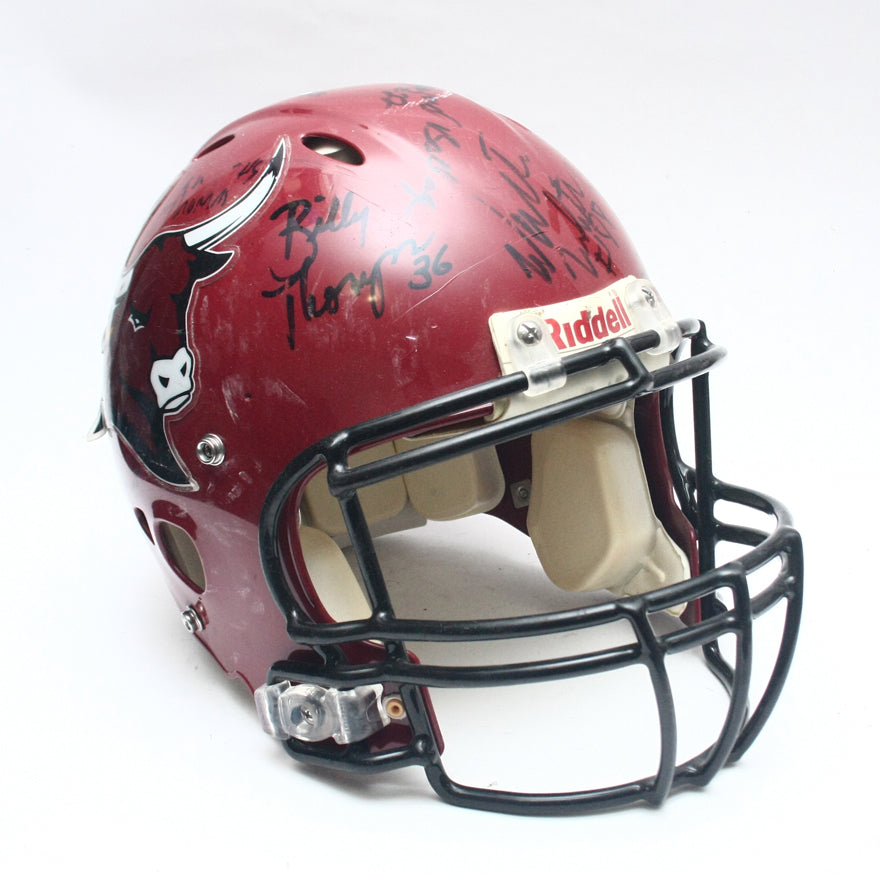 Vintage Game Used Mesa Thunderbirds Riddell Revolution Football Helmet Medium