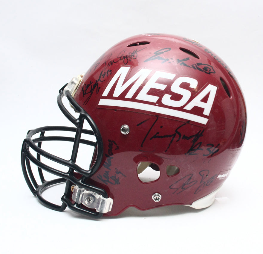 Vintage Game Used Mesa Thunderbirds Riddell Revolution Football Helmet Medium
