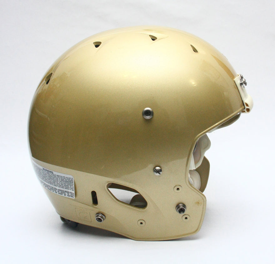 NOS Vegas Gold Metallic Schutt DNA Pro Football Helmet - Size Large