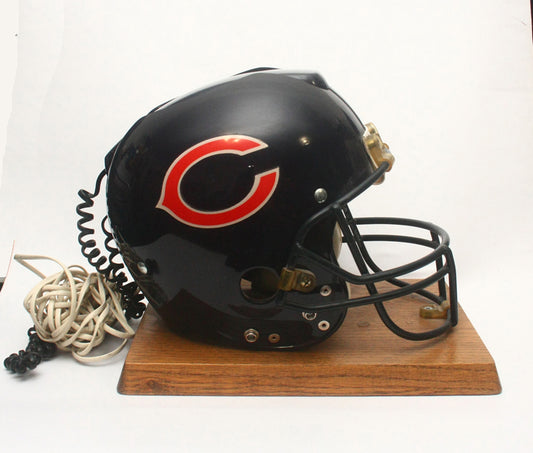 Rare 1980s Chicago Bears Draft Day Riddell Helmet Phone