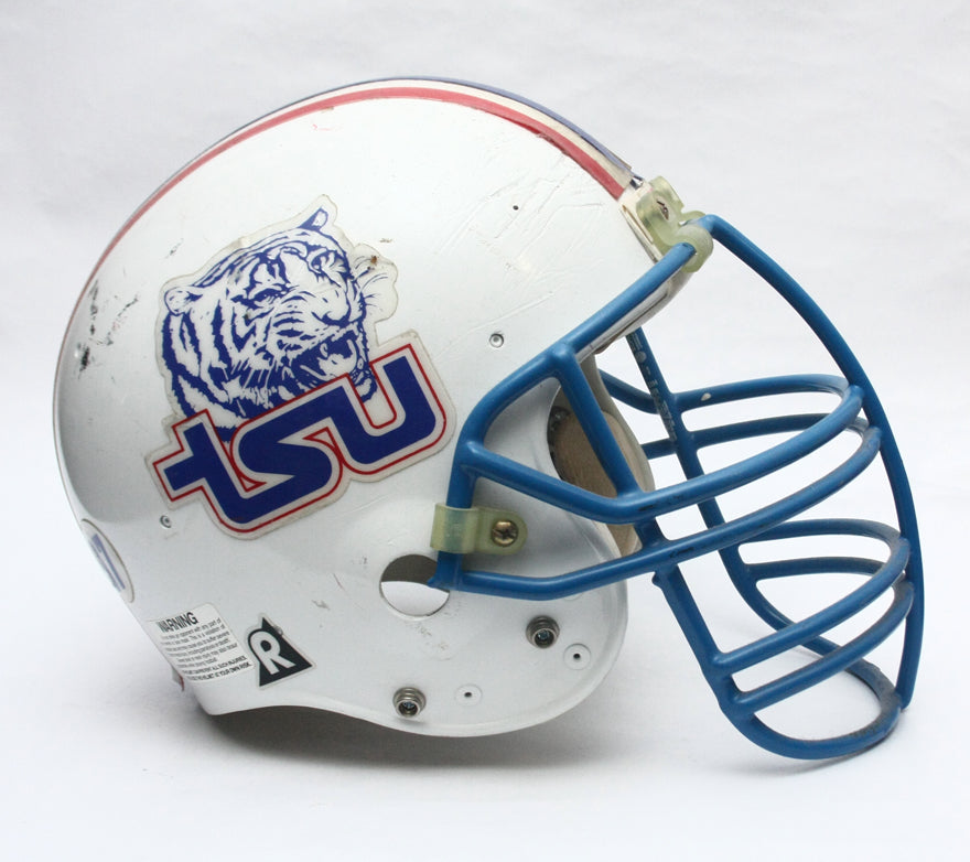 Vintage Game Used 1990s Tennessee State Tigers Riddell WD1 Football Helmet Sz XL