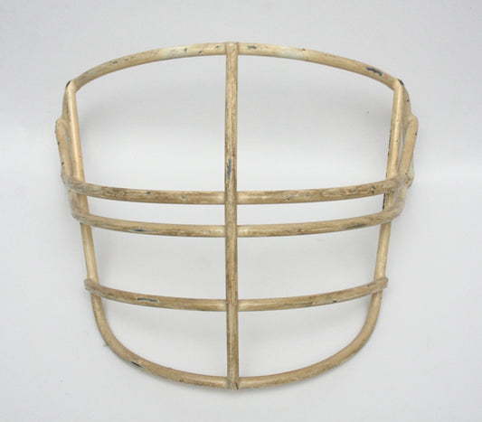 Vintage Game Used 1990s Schutt NJOP Football Facemask - White - CIJ