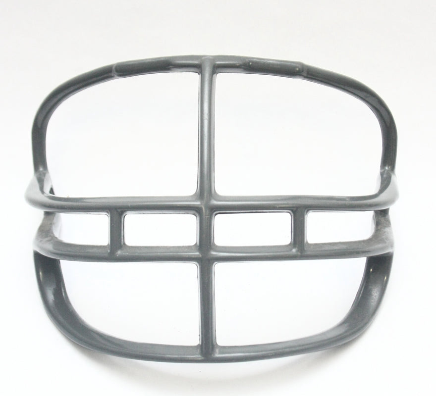 Game used Vintage 1980s 1990s Riddell Kra-Lite Football Helmet Facemask - Grey
