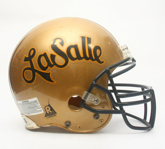 Vintage Game Used LaSalle Explorers Riddell VSR4 Football Helmet - Size Large