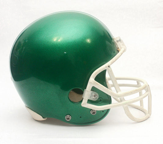 Vintage Game Used Riddell VSR4 Adult Medium Football Helmet - Green Metallic