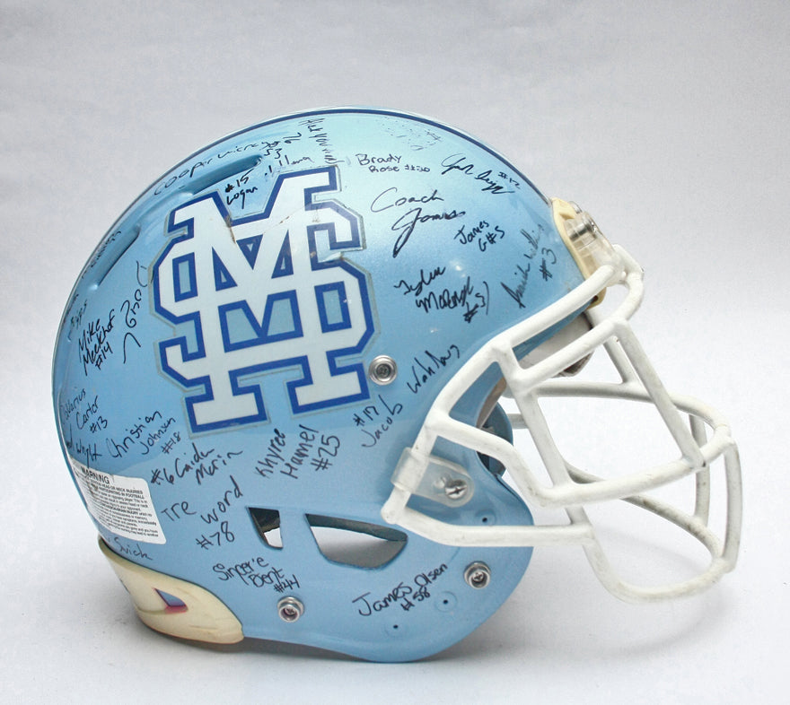 Vintage Game Used Mona Shores Sailors Rawlings Football Helmet