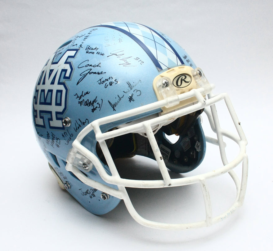 Vintage Game Used Mona Shores Sailors Rawlings Football Helmet