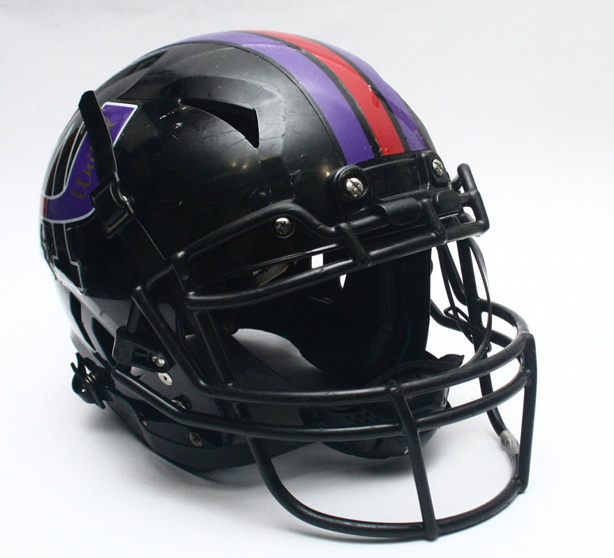 Vintage Game Used Augusta United Dawgs Schutt Vengeance Football Helmet - Large