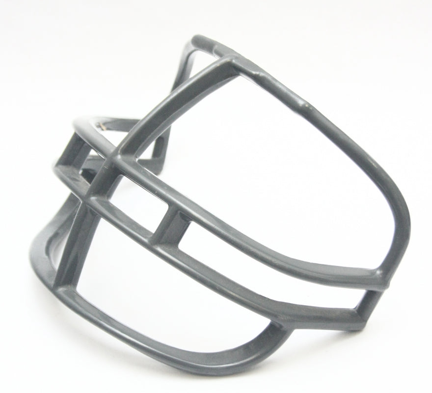 Game used Vintage 1980s 1990s Riddell Kra-Lite Football Helmet Facemask - Grey
