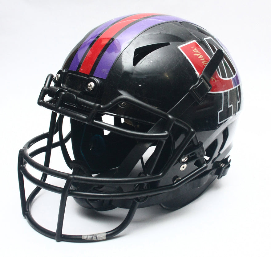 Vintage Game Used Augusta United Dawgs Schutt Vengeance Football Helmet - Large
