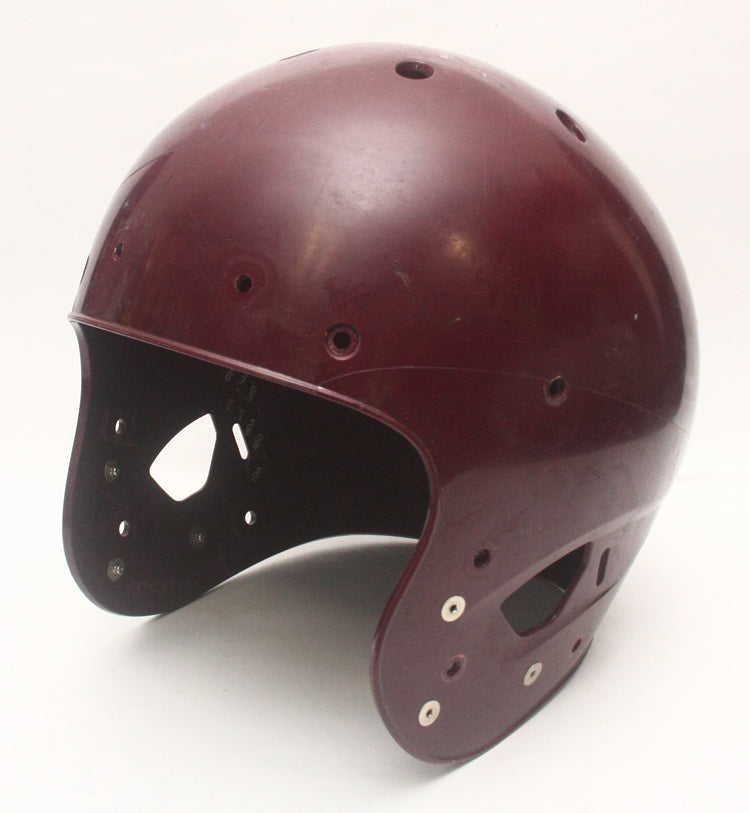 Game Used Adult Medium Maroon Schutt Air XP Football Helmet Shell