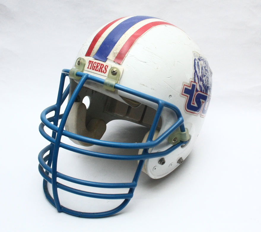Vintage Game Used 1990s Tennessee State Tigers Riddell WD1 Football Helmet Sz XL