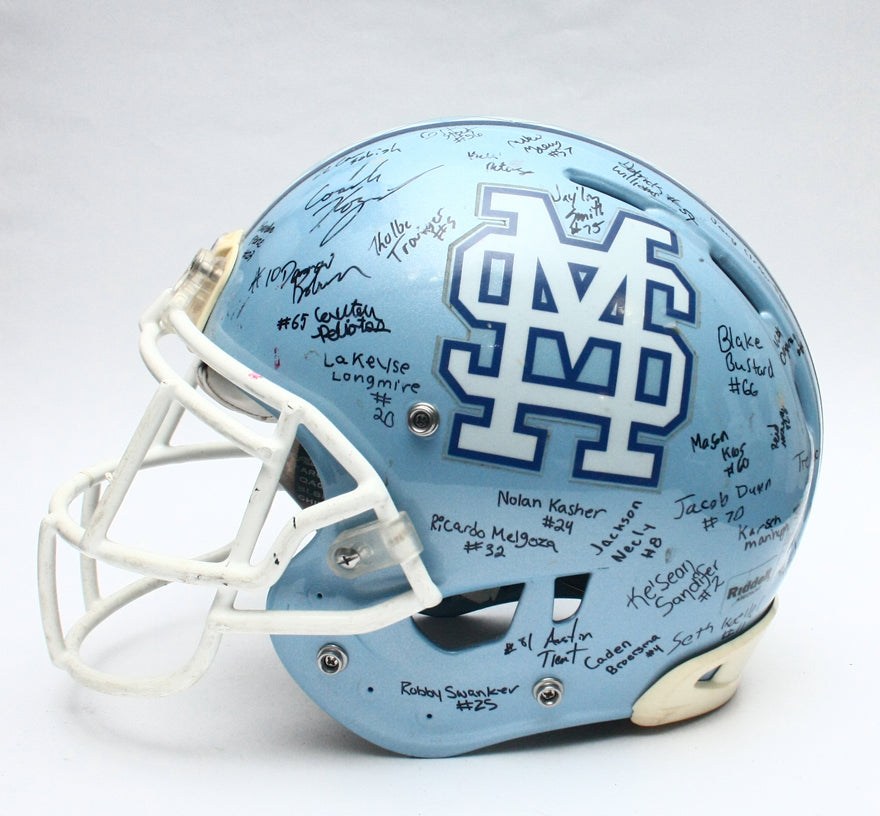 Vintage Game Used Mona Shores Sailors Rawlings Football Helmet