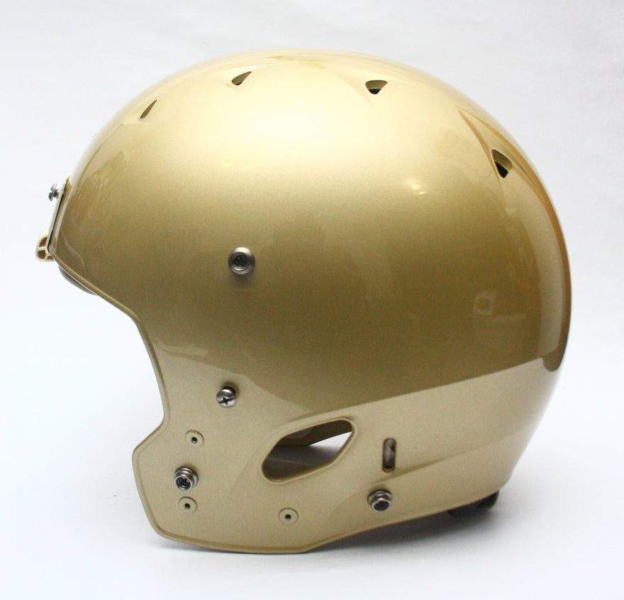 NOS Vegas Gold Metallic Schutt DNA Pro Football Helmet - Size Large