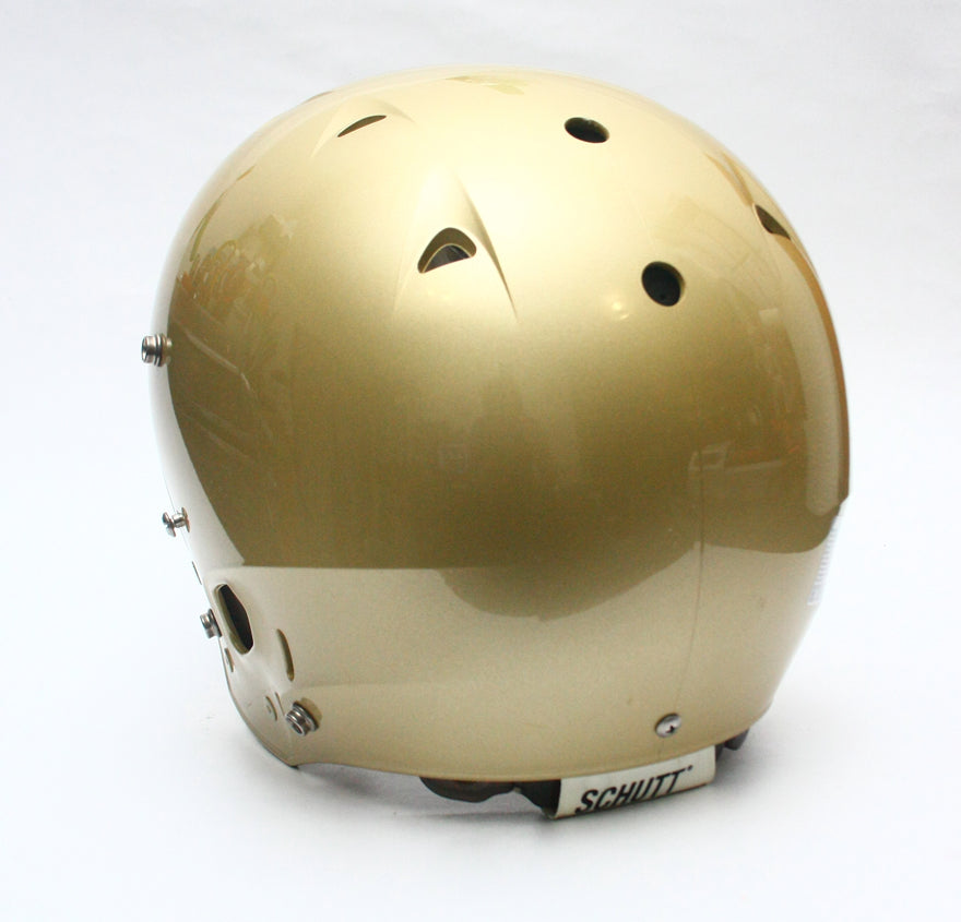 NOS Vegas Gold Metallic Schutt DNA Pro Football Helmet - Size Large