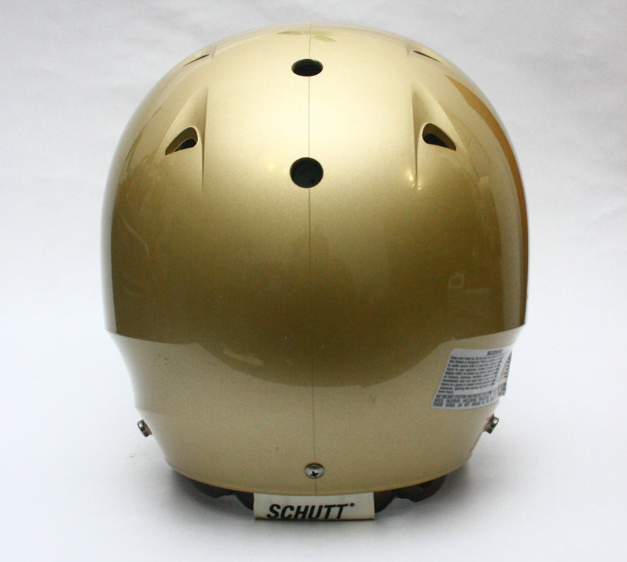 NOS Vegas Gold Metallic Schutt DNA Pro Football Helmet - Size Large