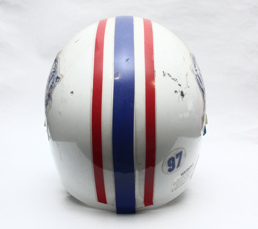 Vintage Game Used 1990s Tennessee State Tigers Riddell WD1 Football Helmet Sz XL