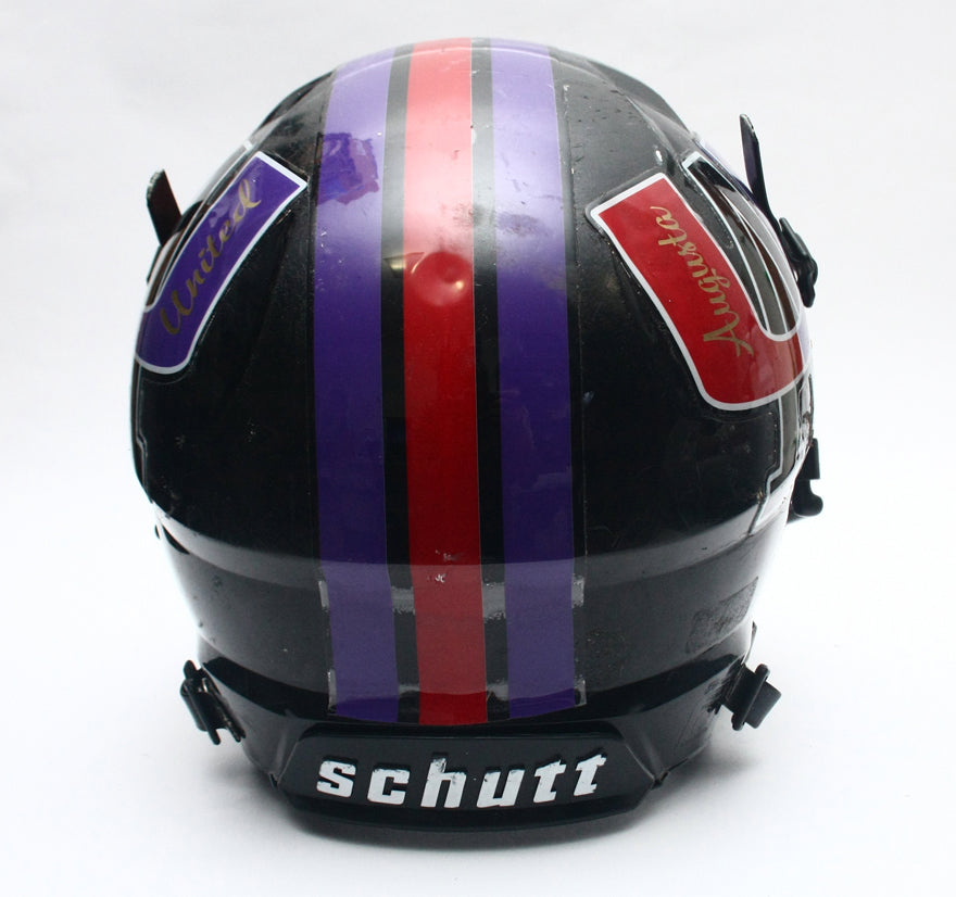Vintage Game Used Augusta United Dawgs Schutt Vengeance Football Helmet - Large