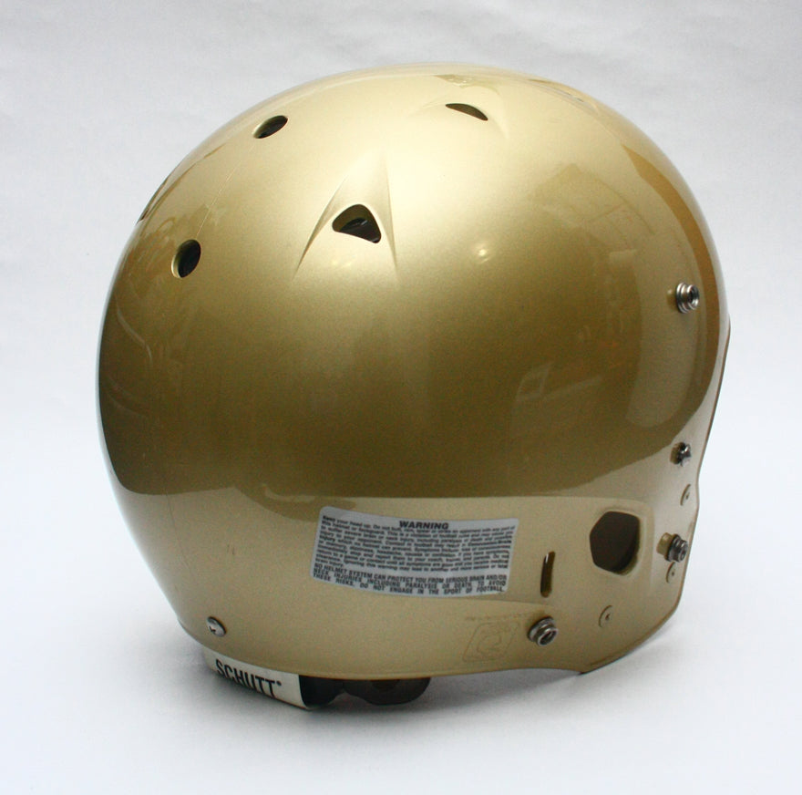NOS Vegas Gold Metallic Schutt DNA Pro Football Helmet - Size Large
