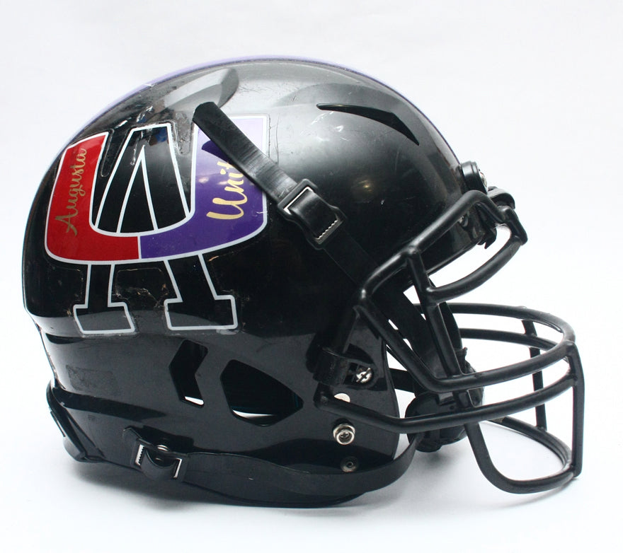 Vintage Game Used Augusta United Dawgs Schutt Vengeance Football Helmet - Large
