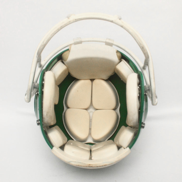 Vintage Game Used Riddell VSR4 Adult Medium Football Helmet - Green Metallic