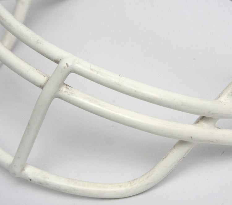 Vintage Game Used 1990s Schutt OPO Youth Football Helmet Facemask - White CID