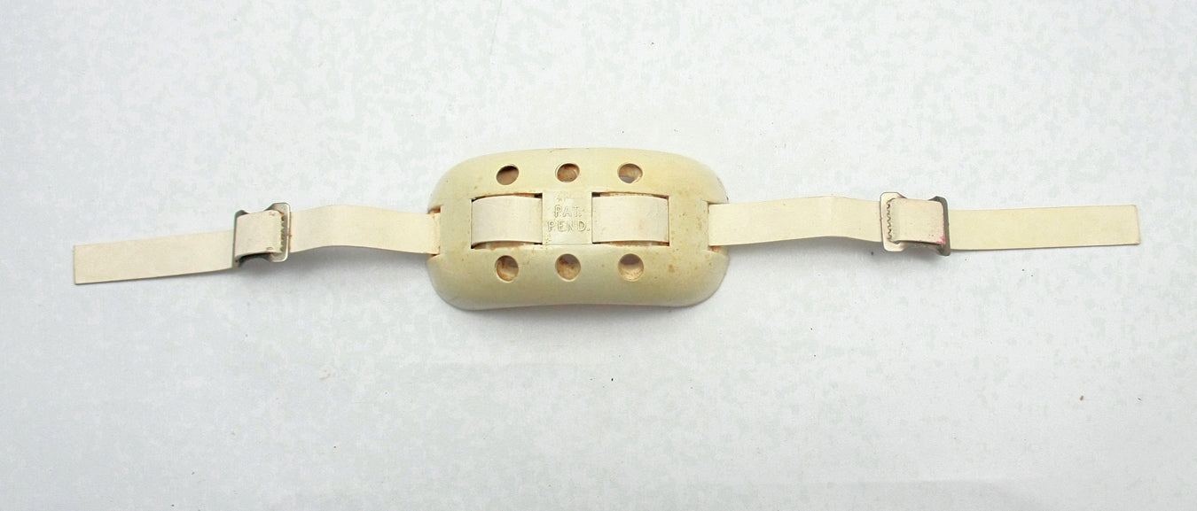 Vintage Game Used Walter Payton Style Hard Cup 2 Point Football Helmet Chinstrap