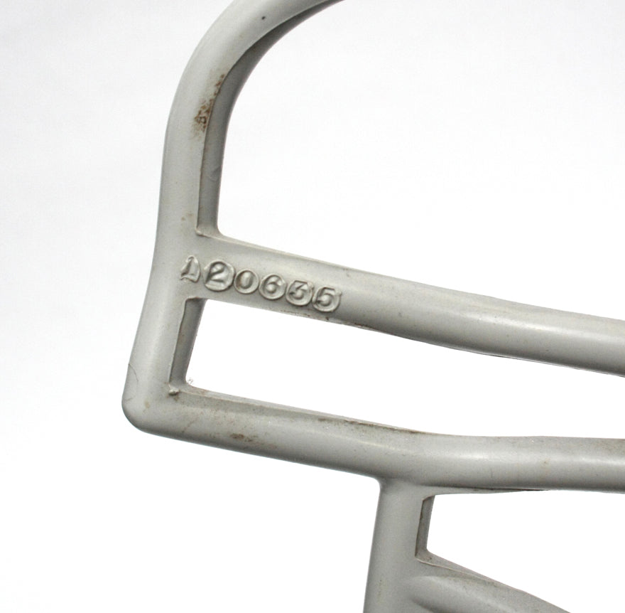 RARE Vintage Game Used 1986 BIKE PCA NJOP Football Helmet Facemask - Light Grey