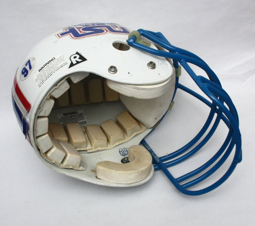Vintage Game Used 1990s Tennessee State Tigers Riddell WD1 Football Helmet Sz XL