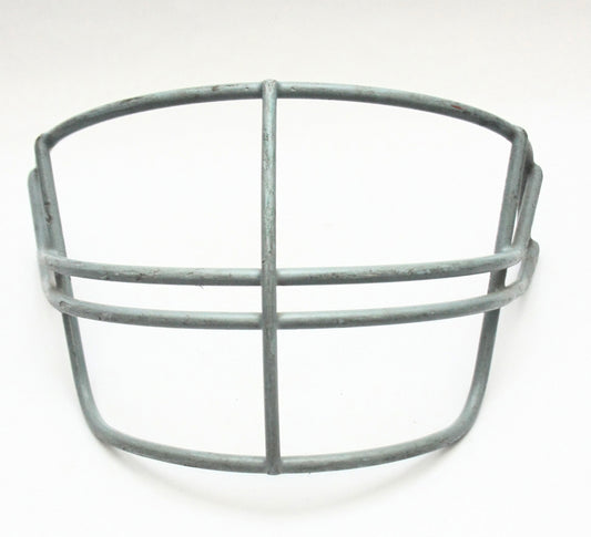 Game used Vintage 1990s Schutt NOPO Jr. Pro Football Helmet Facemask - Grey a