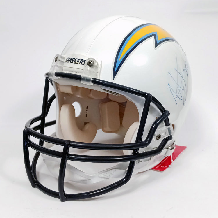 NOS Los Angeles Chargers Riddell VSR4 Pro Line Football Helmet with Melvin Ingram Signature