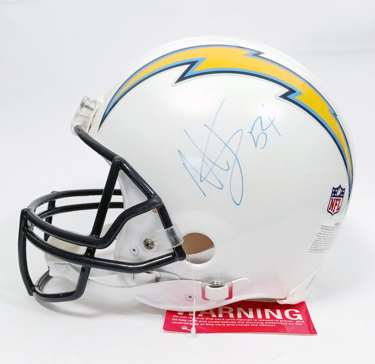 NOS Los Angeles Chargers Riddell VSR4 Pro Line Football Helmet with Melvin Ingram Signature