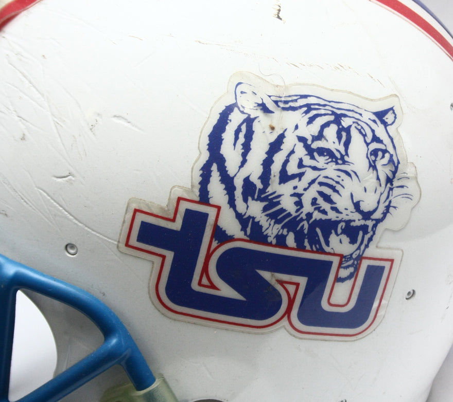 Vintage Game Used 1990s Tennessee State Tigers Riddell WD1 Football Helmet Sz XL
