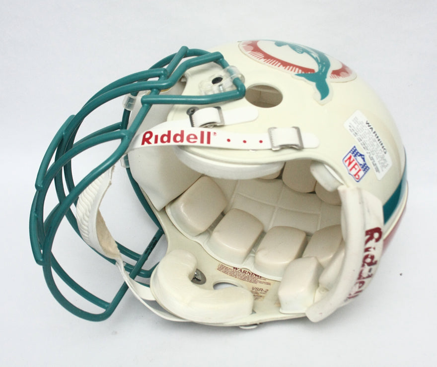 Vintage NOS 1992 Miami Dolphins Riddell VSR2 Pro Line Large Football Helmet