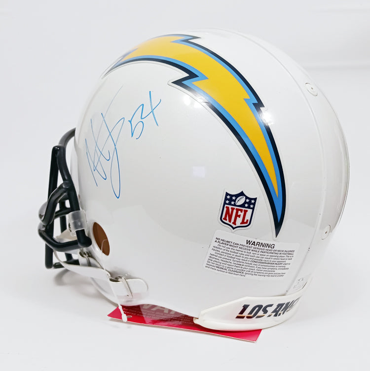 NOS Los Angeles Chargers Riddell VSR4 Pro Line Football Helmet with Melvin Ingram Signature