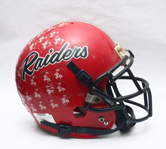 Vintage Game Used 1990s Raiders Schutt Pro Air II Football Helmet - Size Large