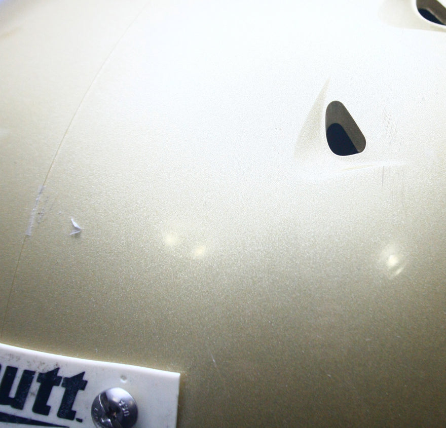 NOS Vegas Gold Metallic Schutt DNA Pro Football Helmet - Size Large