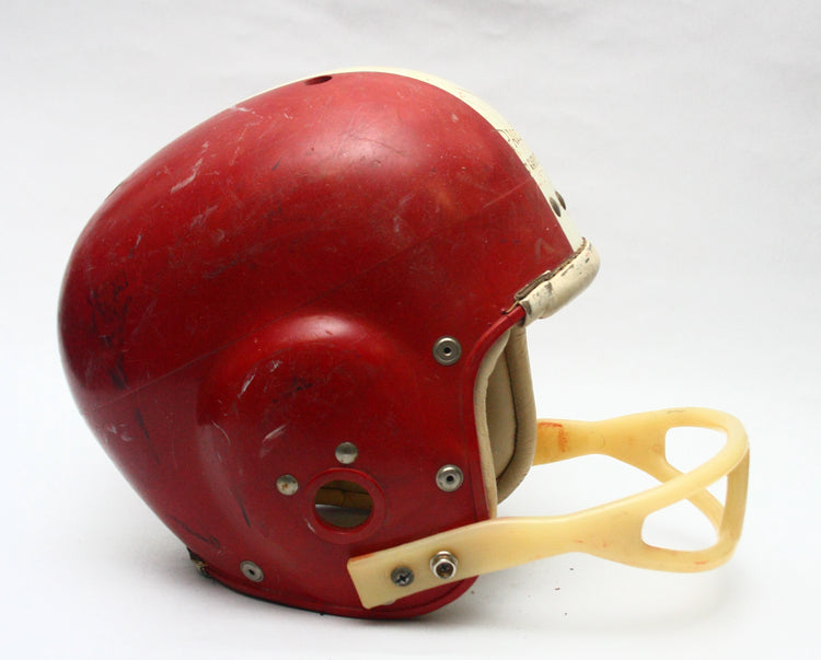 Game Used 1950s 60s Alabama Crimson Tide Style Spalding Gardite Football Helmet