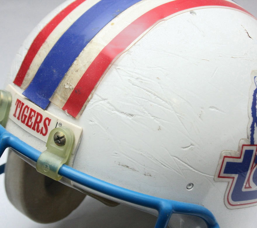 Vintage Game Used 1990s Tennessee State Tigers Riddell WD1 Football Helmet Sz XL