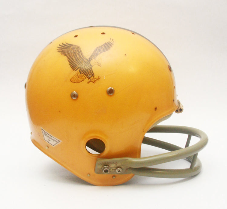 Game Used 1969 Waller Eagles MacGregor 100MH Clear Shell Football Helmet